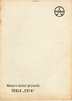 Tesla 521a - Navod k udrzbe 